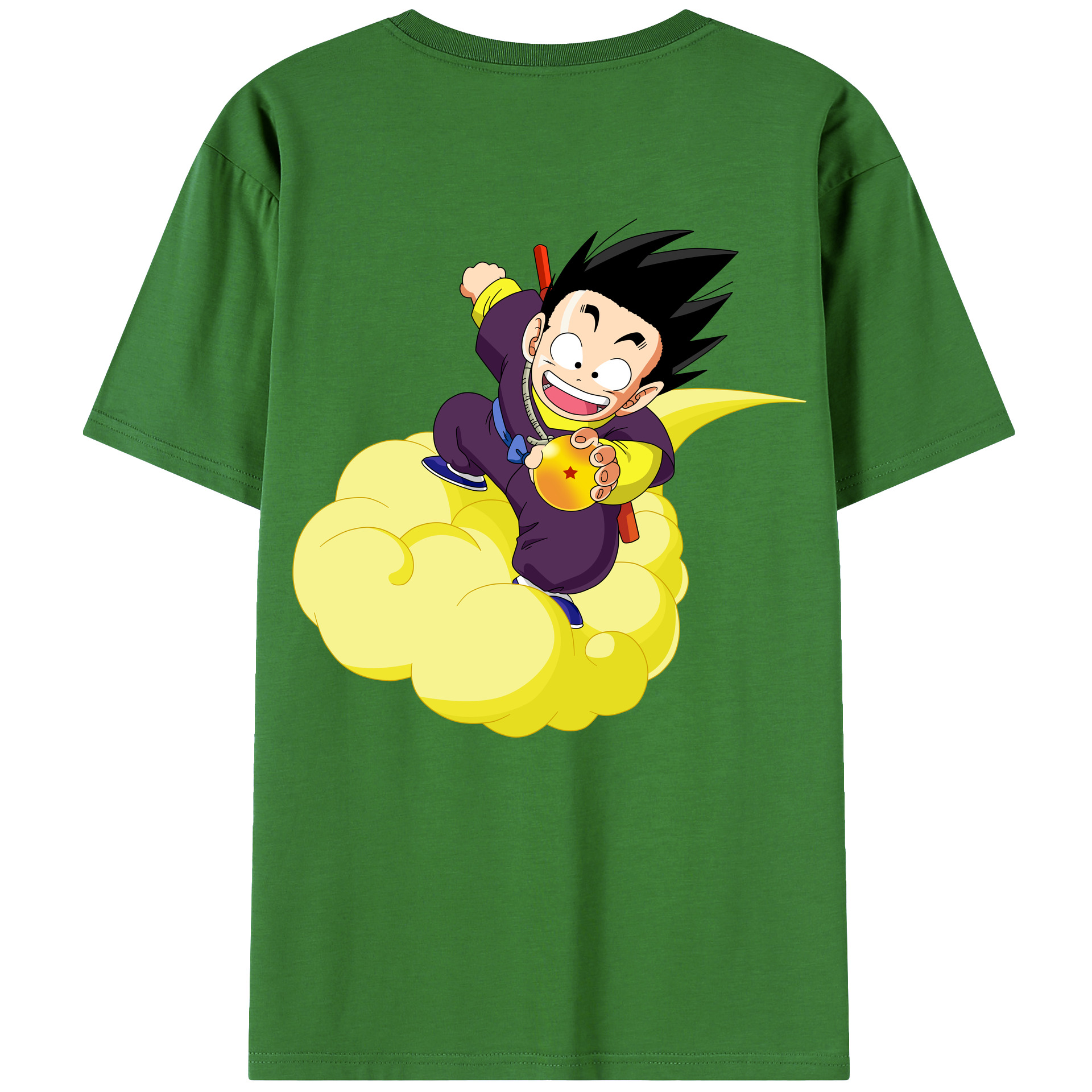（画像用） ドラゴンボール 孫悟空（そん ごくう）Son Goku カカロット DRAGON BALL Kakarotto レディース半袖Tシャツ(バックプリント)